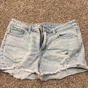 Old Navy High Rise OG Straight Distressed Denim Shorts